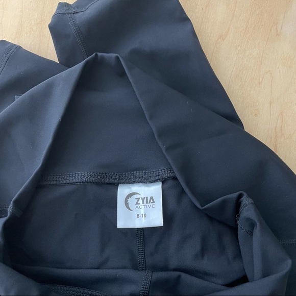 ZYIA Luxe Rainbow Metallic 7/8 Leggings Women 8-10 - Picture 6 of 9